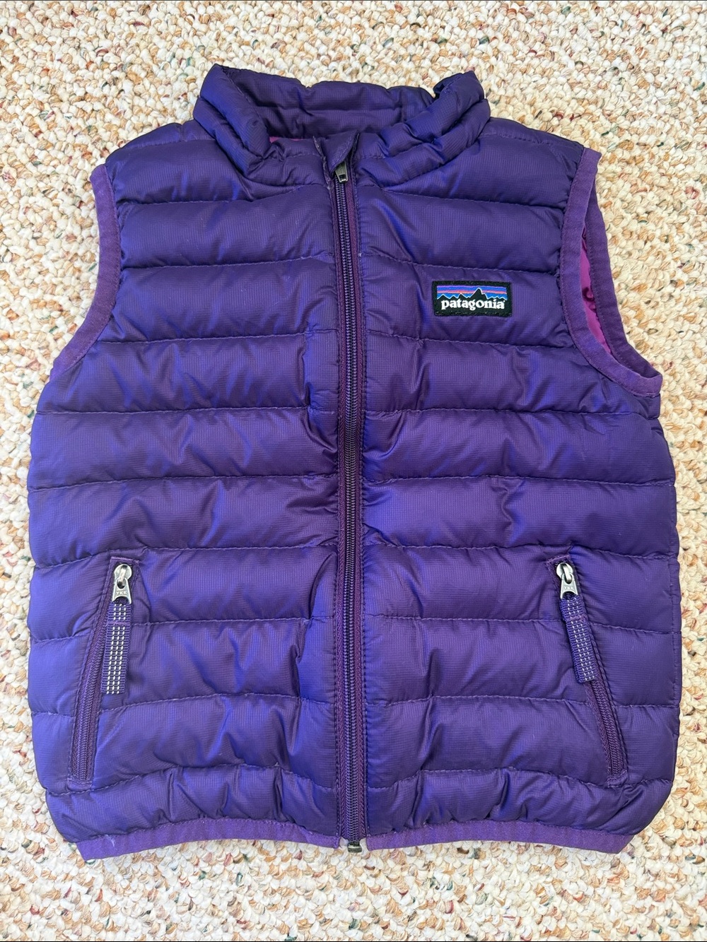 Girls Purple Puffer Vest 💜